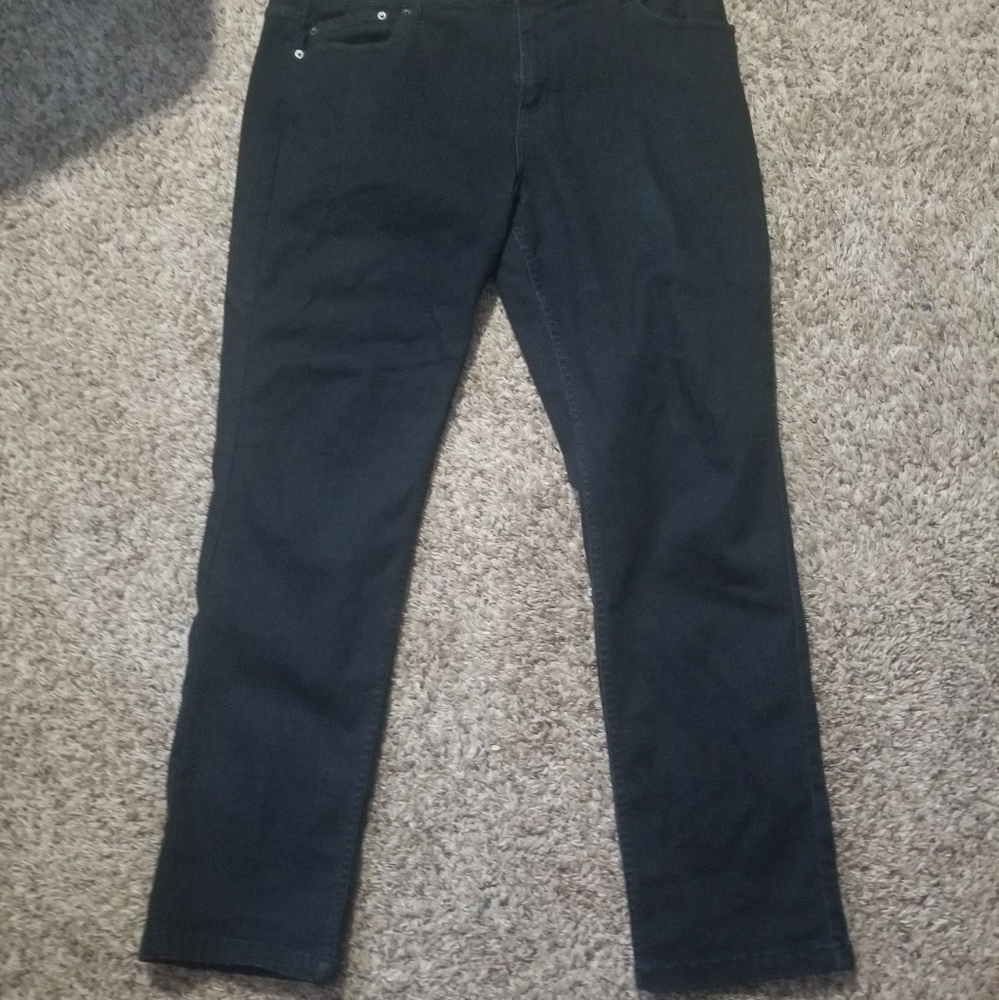 Men's dark blue slim fit stretch jeans